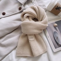 미뇽 울 니트 숏 목도리