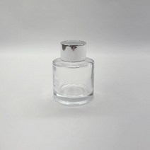 마미하우스 디퓨저 원형 50ML 용기 (블랙캡 실버캡 택1) 디퓨저용기, 원형50ML  실버캡