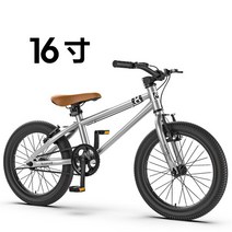 팻바이크 바퀴큰자전거 팻자전거어린이 16 인치 산악 자전거 소년 소녀 6-12 세 페달, 01 silver_01 16inch