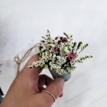 샤닝드라이플라워 빈티지철재꽃바구니 프리저브드 지지않는꽃 인테리어소품