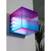 led 입간판 조명 예쁜 아크릴 정육각 그라데이션 간판