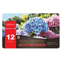 일음쇼핑^^*m세르지오 유성색연필 12 틴케이스 고급 전문가 연필 세밀화 선물용 세트 디자인용일medi^*^, ab*^^선택없는