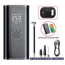 에어펌프 휴대용 자동차 공기 펌프 12v 공기 압축기 타이어 팽창기 휴대 전화 충전식, usb 전원 은행