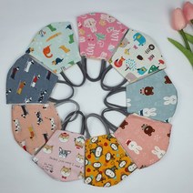 국내제작 면 마스크 귀여운 아동 유아 초등학생 입체 마스크