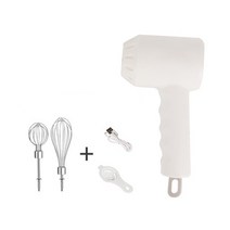 스파이럴 믹서 생크림 영업용 믹서기 Usb 2 in 1 무선 전기 마늘 다지기 계란 2, 하얀