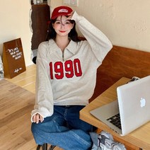 반집업맨투맨 트레이닝셋업 여성용 복고풍 후드티이쁜곳