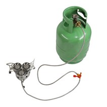 Apnoo 캠핑용 로켓붐 스토브 304연결 호스, LPG 가스통