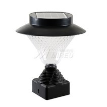 MIERU 태양광 휀스 등 75mm 32LED 난간 야외 데크 문주 솔라, 화이트