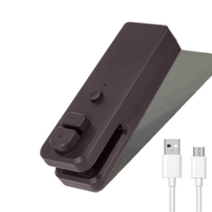 heat sealer mini handheld sealing 진공 기계 휴대용 2in 1 usb 충전 식품 스낵 플라스틱 보관 가방 실러 포장 가방, 씨엔, 검은색