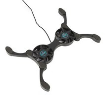 노트북거치대 트웰브사우스 누워서노트북 접이식 usb 냉각 팬 cpu 쿨러 미니 문어 쿨러 패드 조용한 스탠드 14.1 pc, 주황색