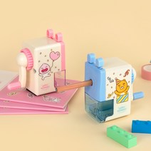 [문구조아] 카카오프렌즈 해피모먼트 미니 연필깎이 학용품 팬시 라이언, 2개
