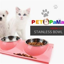 마이 도매 스텐 식기 애견 개밥 그릇 고양이 생활 건강 반려 동물 급수기 급수 식탁, 지크 1구식기 그린