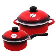 ELO 법랑냄비 2종세트 3종 4종 5종세트, 레드, 6.편수18cm+일반형20cm