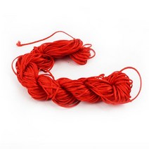폴리매듭실 빨강 목걸이 팔찌실 재료 만들기 부자재 리본 마스크줄