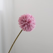 퐁퐁 국화 소국 조화 폼폼 민들레 실크플라워 인테리어소품, 자주