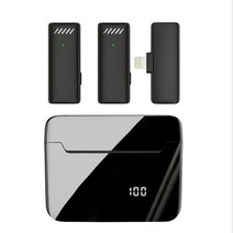 커스텀마이크 아이돌마이크 무선 lavalier 마이크 with 충전 상자 mini mics design noise reduction video record 옷깃 마이크 for, s13 iOS