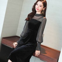 SAMARA 여성 원피스 아프로티테 여신도 반할 벨벳 소재 겨울 데일리 롱원피스 G26737