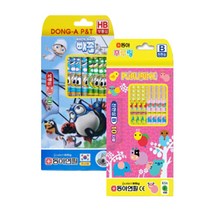 동아 국산 캐릭터연필 10본입 HB B 초등학생 신학기 학용품 필기용품, 여아용