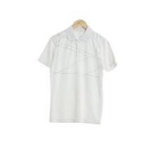 유니클로 화이트 반팔카라티 남자 S 7046