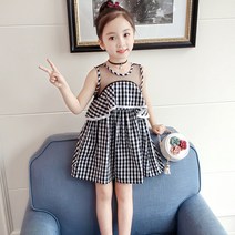 노블엔젤 러플 체크 여름 여아원피스 No 343