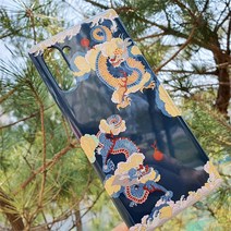 우리일쌍 터프케이스 청룡 황룡 운룡도 녹색 휴대폰 케이스 한국적인 분위기 디자인 전통 굿즈 (5390104), 갤럭시9+