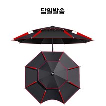 SEONGJINCHI 4중코팅암막 낚시파라솔, 일반형 블랙