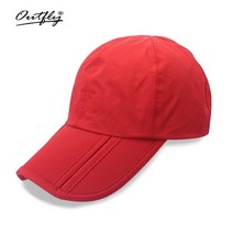 Outfly-방수 야구 모자 아웃플라이 아웃도어 여행 등산 접이식 자외선 차단 남성용 낚시 스포츠, [03] Red