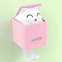 MDG5472 소품 물건 다용도 벽걸이 플라스틱 후크 색상 핑크 (소품걸이/벽걸이후크/플라스틱후크/벽후크)