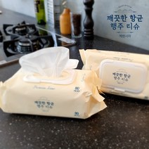 케렌시아 깨끗한 항균 행주 티슈 구성1) 80매x10팩