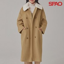[SPAO] 여성 카라퍼 모직코트