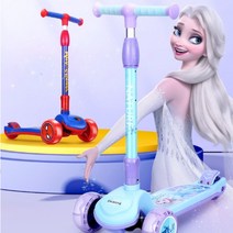 엘사 겨울 얼음 공주 미키 스파이더맨 킨즈 윈드 유아 킥보드 어린이 아기 씽씽카 세발 씽씽이, N