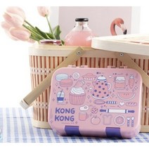 콩콩 그래픽 유치원 어린이 도시락(타이니 사이즈), 스카이블루