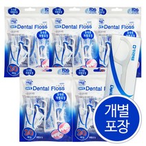 네오 네오 개별포장 Y형 일회용 치실 30P 5개 손잡이 치실 얇은 420D, 30개