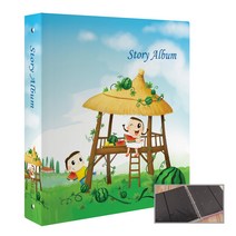 스토리앨범 4x6 흑지포켓 50매, 동화앨범 원두막, 1개