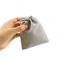 벨벳 조리개 면파우치 복조리 파우치 복주머니 준비물 손목 스트링 주얼리 usb 동전 화장품 수납 미니 하드 케이스 코스메틱 정리 여성 예쁜 더스트백 제작 회색 5cm X 7cm