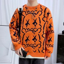 티티웍스 남성용 캐릭터 라운드 니트 맨투맨