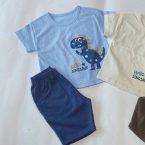 여름 유아 공룡상하 5-13호 키즈룩 토틀러 남아 형제룩어린이집등원룩 인스타패션 둥이커플룩 유아선물