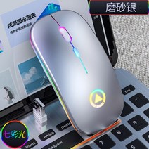무선 라우터 허브 네트워크 전산 장비 (에서 선박 us) 2.4Ghz 1600 인치 당 점 충전식 음소거 마우스 무선, 03 Silver