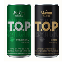 T.O.P 스위트아메리카노 200mlx30캔+ T.O.P 더블랙 200mlx30캔(총60캔)/안전박스포장