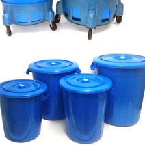 동림CNC 다용도 만능용기 분리수거 만능통 운반바퀴, 1개, 30L