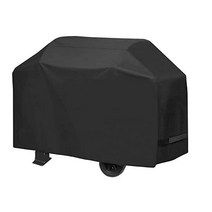 그릴 커버 132 1cm(52인치) 가스 커버 방수 야외 BBQ 자외선 차단 Weber Char Broil NexGrill Brinkmann 등용 블랙(132 x 66cm(26인치, 52 (L)×26 (W)×44 (H), 블랙.