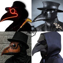 파티 SCP049 BIRD BEAK MASK 전염병 의사 COS 정장 까마귀 입, [7]  플레이그닥터 오리지널 코스슈트 8종 세트 옵션
