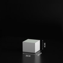 디스플레이박스 우드 화이트 전시 플랫폼 사각기둥 쥬얼리 옷가게 라운지 포토존 스탠드, B. 30x30x30