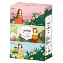 한예지 캐릭터 미용티슈 200매 3입, 1팩