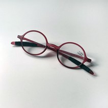 심플 남녀공용 실리콘 돋보기안경테 부모님 휴대용 독서 안경테, 컬러-레드
