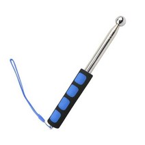 115CM Thickened Telescopic Rod Detection Hammer Hollowing Drum Hammer Sound Inspection Tool Teaching, Blue
