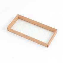 앤티크 플라워 유리트레이 30X14CM 내추럴 유리샬레 소품트레이 유리 쟁반 유리페트리디시