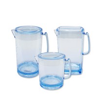 생수물병 물피처 워터피처 냉장고물통 장보고주방, 1530ml, 원형/소
