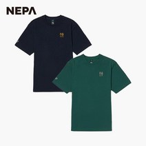 NEPA 네파 공용 트웰브닷 콜라보 자수 반팔 티셔츠 7HD5361
