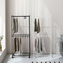 미드센 옷장필수템[미드센]바지걸이행거2단, 없음/없음/화이트